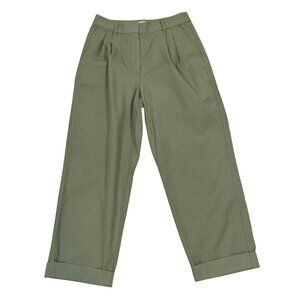 Aritzia Olive Green Wide-Leg Pants